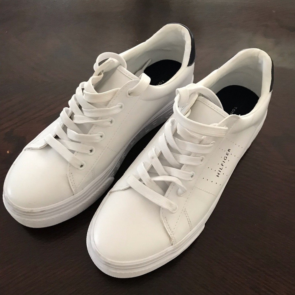 Tommy Hilfiger White Women Sneakers 8.5